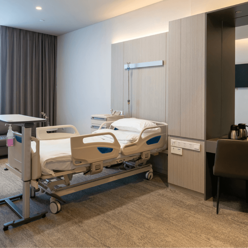 Denver Health Pavilion C patient room lighting retrofit