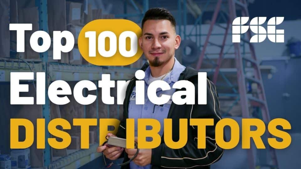 graphic featuring FSG employees in electrical distribution setting